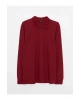 LCWAIKIKI Basic Bordo Polo Yaka Uzun Kollu Pike Erkek Tişört