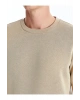 LCWAIKIKI Basic İndigo Bisiklet Yaka Uzun Kollu Erkek Sweatshirt