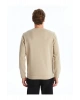 LCWAIKIKI Basic İndigo Bisiklet Yaka Uzun Kollu Erkek Sweatshirt
