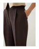 LCWAIKIKI Classic Kahverengi Loose Fit Cigarette Kadın Pantolon