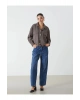 LCWAIKIKI Classic Kahverengi Oversize Gabardin Kadın Gömlek Ceket T T