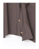 LCWAIKIKI Classic Kahverengi Oversize Gabardin Kadın Gömlek Ceket T T