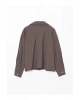 LCWAIKIKI Classic Kahverengi Oversize Gabardin Kadın Gömlek Ceket T T