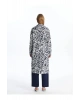 LCWAIKIKI Classic Lacivert Desenli Oversize Kadın Gömlek Tunik