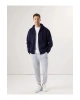 LCWAIKIKI Classic Lacivert Kapüşonlu Uzun Kollu Erkek Fermuarlı Sweatshirt