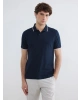 LCWAIKIKI Classic Lacivert Polo Yaka Pike Erkek Tişört