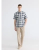 LCWAIKIKI Classic Lacivert Regular Fit Ekose Erkek Gömlek