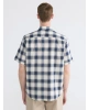 LCWAIKIKI Classic Lacivert Regular Fit Ekose Erkek Gömlek