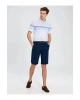 LCWAIKIKI Classic Lacivert Standart Kalıp Gabardin Erkek Şort