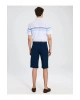 LCWAIKIKI Classic Lacivert Standart Kalıp Gabardin Erkek Şort