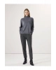 Lcwaıkıkı Classic Siyah Beli Lastikli Ekose Kadın Pantolon