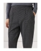 Lcwaıkıkı Classic Siyah Beli Lastikli Ekose Kadın Pantolon