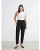 LCWAIKIKI Classic Siyah Beli Lastikli Kadın Pantolon