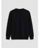 LCWAIKIKI Classic Siyah Bisiklet Yaka Baskılı Erkek Sweatshirt