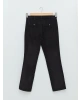 LCWAIKIKI Classic Siyah Geniş Kalıp Kadife Chino Pantolon