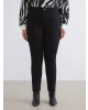 LCWAIKIKI Classic Siyah Slim Fit Kadın Içi Şardonlu Jean Pantolon