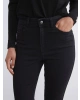 LCWAIKIKI Classic Siyah Slim Fit Kadın Içi Şardonlu Jean Pantolon