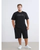 LCWAIKIKI Classic Siyah Standart Kalıp Pike Erkek Şort