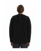 LCWAIKIKI ClassicSiyah Kapüşonlu Uzun Kollu Erkek Fermuarlı Sweatshirt