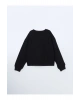 LCWK Bisiklet Yaka Kız Çocuk Sweatshirt