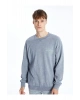 Lcwk Bisiklet Yaka Uzun Kollu Baskılı Erkek Sweatshirt