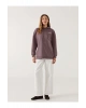 LCW Modest Kapüşonlu Baskılı Oversize Kadın Sweatshirt Tunik