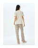 Bej Melanj Kadın Pijama Takımı 5WLK40044MK