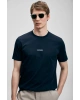 Lufian Marcus Modern Grafik T- Shirt Lacivert