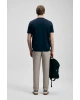 Lufian Marcus Modern Grafik T- Shirt Lacivert