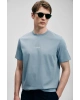 Lufian Marcus Modern Grafik T- Shirt Mavi