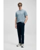 Lufian Marcus Modern Grafik T- Shirt Mavi