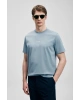 Lufian Marcus Modern Grafik T- Shirt Mavi