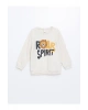 Lw - Bisiklet Yaka Baskılı Erkek Bebek Sweatshirt Ve Eşofman Alt 2li