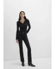 Maria Gold Premium Gri Smoke Jean Pantolon
