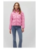 Mavi Dik Yaka Pembe Şişme Mont