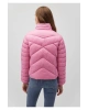 Mavi Dik Yaka Pembe Şişme Mont