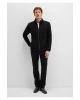Mavi Fermuarlı Siyah Triko Hırka Slim Fit / Dar Kesim