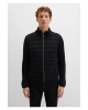 Mavi Fermuarlı Siyah Triko Hırka Slim Fit / Dar Kesim