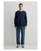 Mavi Kaşmir Karışımlı Lacivert Kazak Slim Fit / Dar Kesim