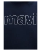 Mavi Logo Baskılı Kapüşonlu Lacivert Sweatshirt