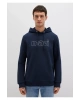 Mavi Logo Baskılı Kapüşonlu Lacivert Sweatshirt