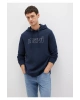 Mavi Logo Baskılı Kapüşonlu Lacivert Sweatshirt