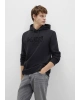 Mavi Logo Baskılı Kapüşonlu Siyah SWEATSHIRT