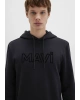 Mavi Logo Baskılı Kapüşonlu Siyah SWEATSHIRT