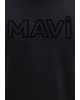 Mavi Logo Baskılı Kapüşonlu Siyah SWEATSHIRT