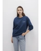 Mavi Logo Baskılı Lacivert Sweatshirt