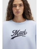 Mavi Logo Baskılı Mavi Sweatshirt