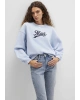 Mavi Logo Baskılı Mavi Sweatshirt