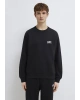Mavi Logo Baskılı Siyah Sweatshirt