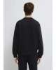 Mavi Logo Baskılı Siyah Sweatshirt